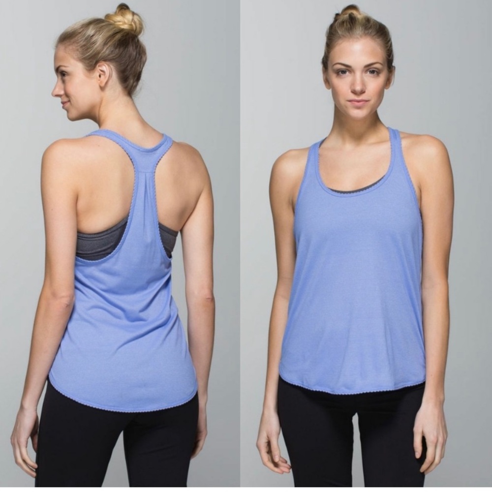 Lululemon 105 F Singlet Tank Heathered Lullaby